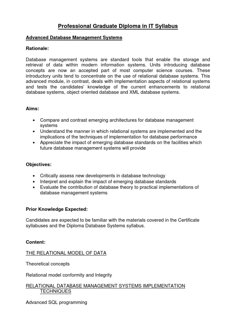 1 advanced database management systems pdf