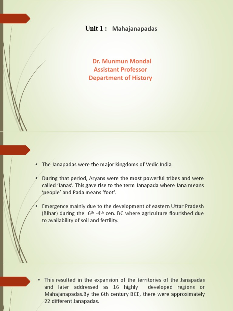 SSC 231 16 Mahajanapada | PDF | Ancient India | South Asia