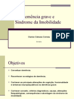 Demência grave, síndrome da imobilidade e cuidados paliativos