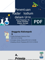 Kelompok 5 - Penentuan Kadar Iodium Dalam Urine