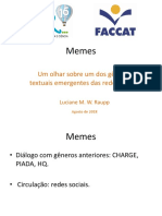 Um olhar sobre os memes como gênero textual emergente