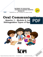 Oral Communication - Module 6