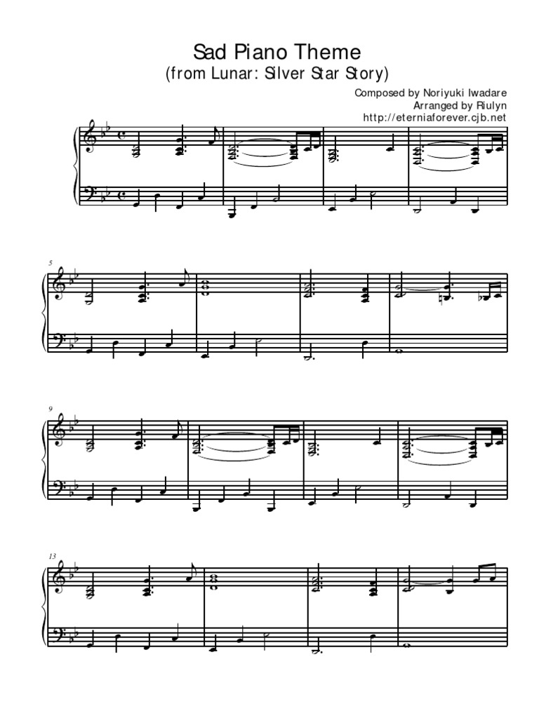 Sad Piano | PDF