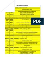 Reporte de Actividades