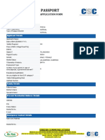 Passport Application Form