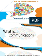 Communication - Functions of Management