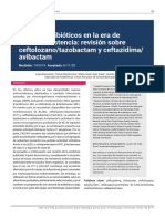 Nuevos Antibióticos en La Era de La Multiresistencia: Revisión Sobre Ceftolozano/tazobactam y Ceftazidima/ Avibactam