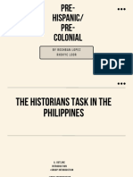 PRE-HISPANIC/PRE-COLONIAL HISTORY