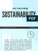 Issues Concerning Sustainability