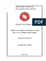 Luận Văn Thạc Sĩ Kinh Tế Quốc Tế - Chiến Lược Định Vị Sản Phẩm Cà Phê Hữu Cơ Của Highlands Coffee (Download Tai Tailieutuoi.com)