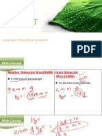 Mole Concept: Some Basic Concepts of Chemistry