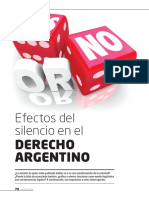 Efectos Del Silencio en El Derecho Argentino