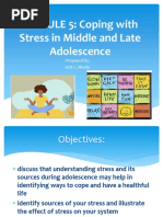 MODULE 5 Coping With Stress in MIddle and Late Adolescence