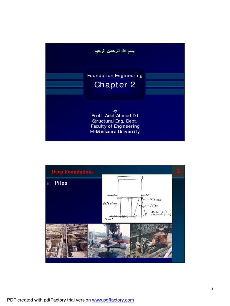 Chapter 2.ppt (Compatibility Mode) | PDF | Deep Foundation ...