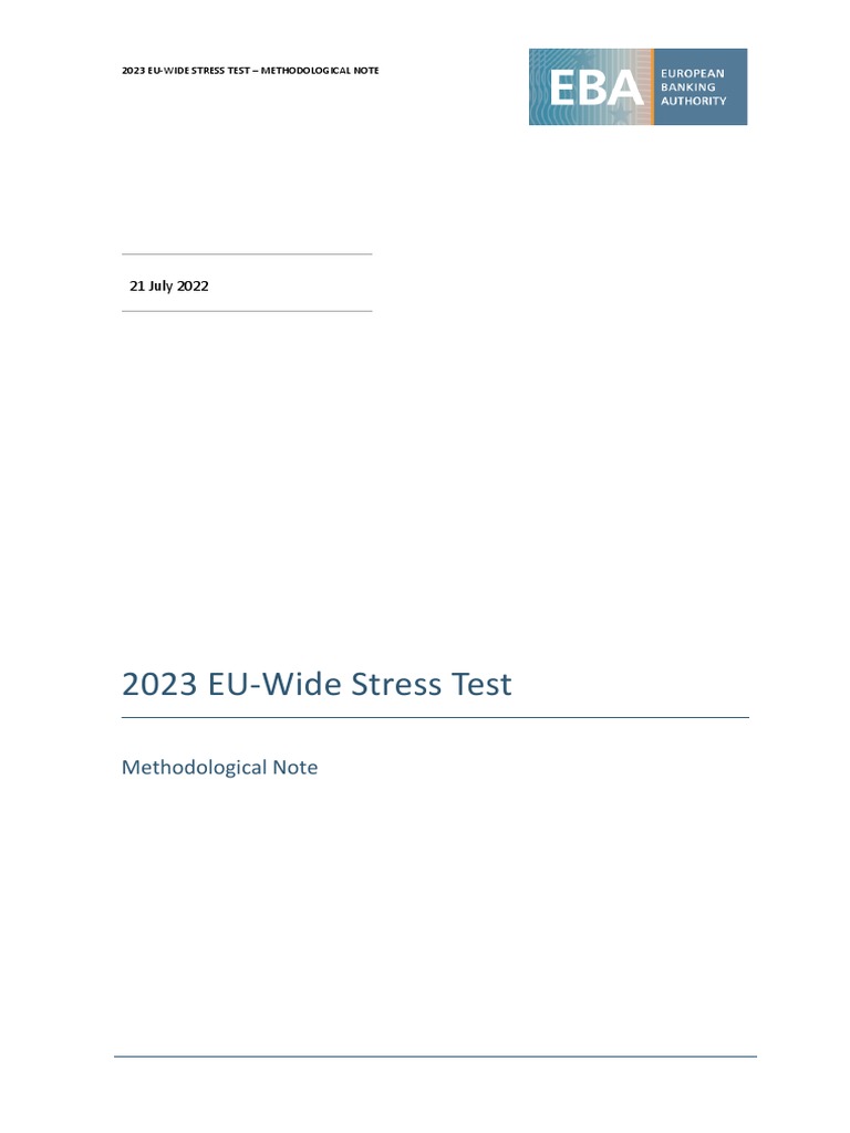 Eba Publishes The Methodology For The 2024 Eu-Wide Stress Test – WVNA