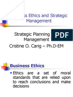 Business Ethics and Strategic Management