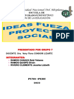 Ideas Fuerza Del Proyecto Social