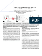 Towards Respiration Rate Monitoring Using An In-Ear Headphone Inertial Measurement Unit