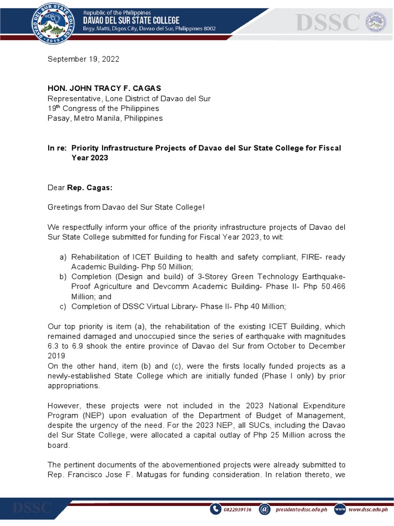 Special Budget Request PDF