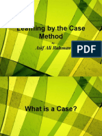 Learning by The Case Method - Lecture 1
