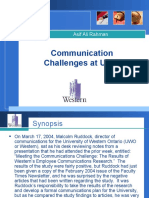 Communication Challenges at UWO1
