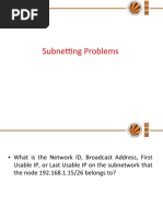 Subnetting Problems