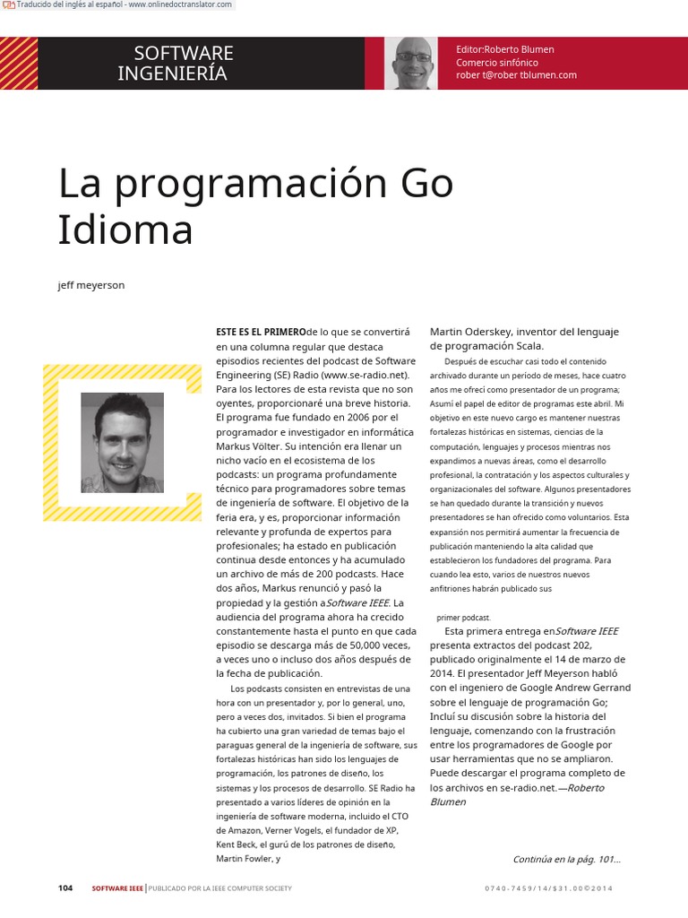 The Go Programming Language - En.es | PDF | Java (lenguaje de ...