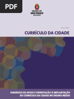 1 Curriculo Da Cidade Ensino Medio Subsidios de Apoio e Orientacao a Implantacao