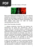 Como A Coca Cola Chegou