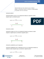 Intervalos en La Recta Numerica