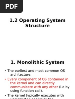 1.2 Operating System Structure