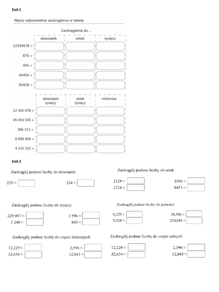 Zaokr glanie Klasa 6a PDF