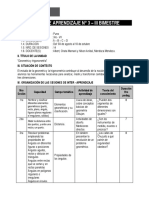 Coar Programación 3ra Unidad Matemática