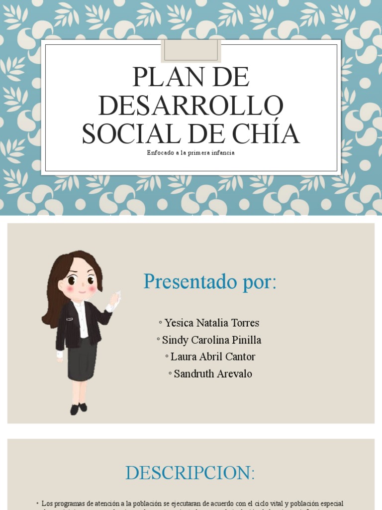 Plan de Desarrollo Social de Chía | PDF | Método de enseñanza