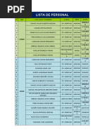 Formato de Roster de Personal | PDF