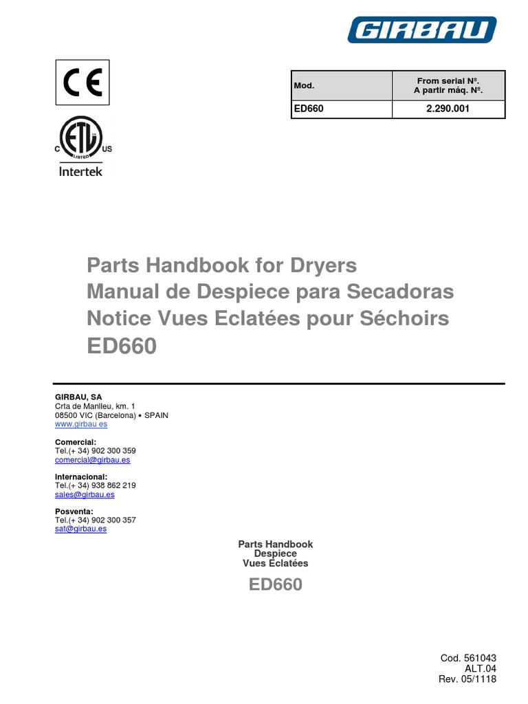 ED660 Parts | PDF