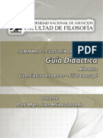 GUÍA DIDÁCTICA FILOSOFÍA DEL LENGUAJE (Seminario Letras)- FFUNA