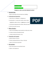 POINTS FOR SITE ANALYSIS (3rd Year) PDF