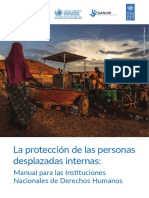 La Protección de Las Personas Desplazadas Internas:: Manual para Las Instituciones Nacionales de Derechos Humanos
