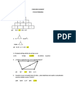 Concurso Lehnoff Razonamieto Matemática