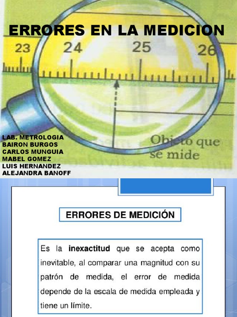 Errores en La Medicion | PDF | Medición | Física Aplicada e ...
