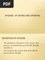 Hygiene of Eating and Drinking