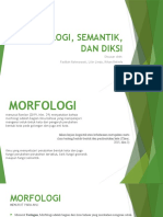 Morfologi, Semantik, Dan Diksi