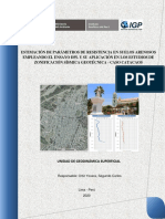 Estimacion de Parametros de Resistencia en Los Suelos Arenosos Empleando El Ensayo DPL y Su Aplicacion en Los Estudios de Zonificacion Sismica Geotecn