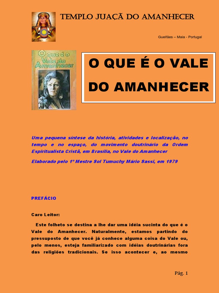 O Que é O Vale Do Amanhecer Pdf Escravidão Mediunidade
