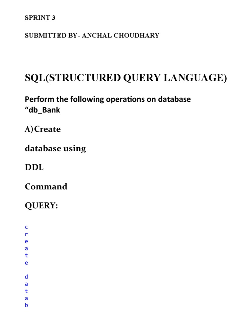 Sprint 3 | PDF | Microsoft Sql Server | Microsoft Excel