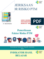 Pemeriksaan Faktor Risiko PTM