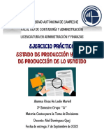 Estado de Producción y Costo de Producción de Lo Vendido