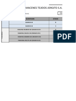 Registros de stock de parafina