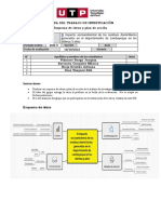 Formato de Entrega de Tarea de Plan de Acción y Esquema de Ideas